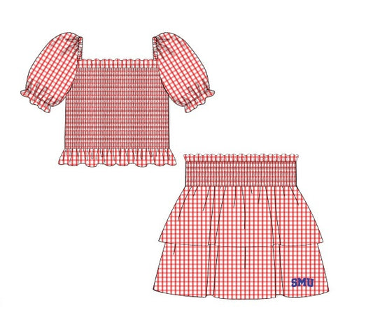 Officially Licensed SMU Skirt Set