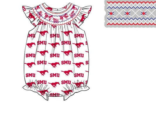 Officially Licensed Smocked SMU Bubble