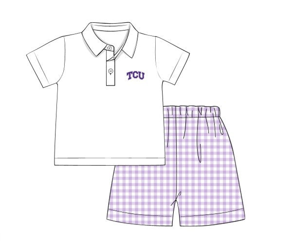 Officially Licensed TCU Polo Short Set