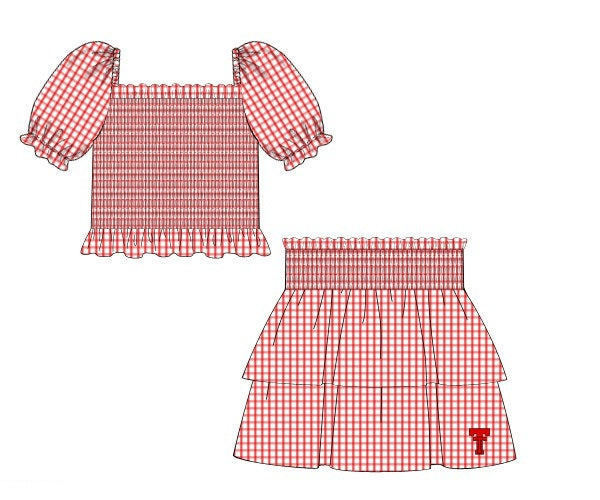 Officially Licensed Texas Tech Skirt Set