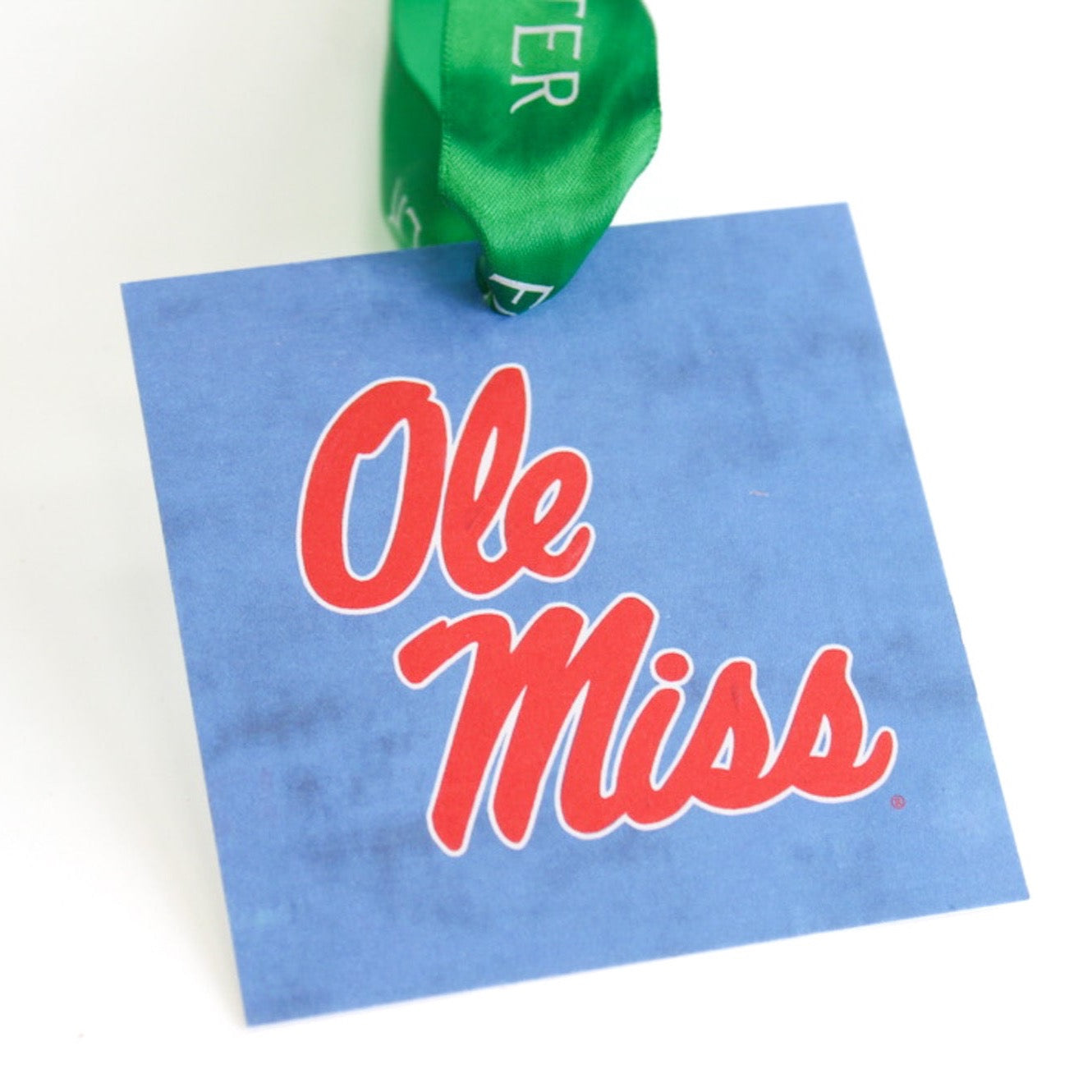Ole Miss logo gift tag