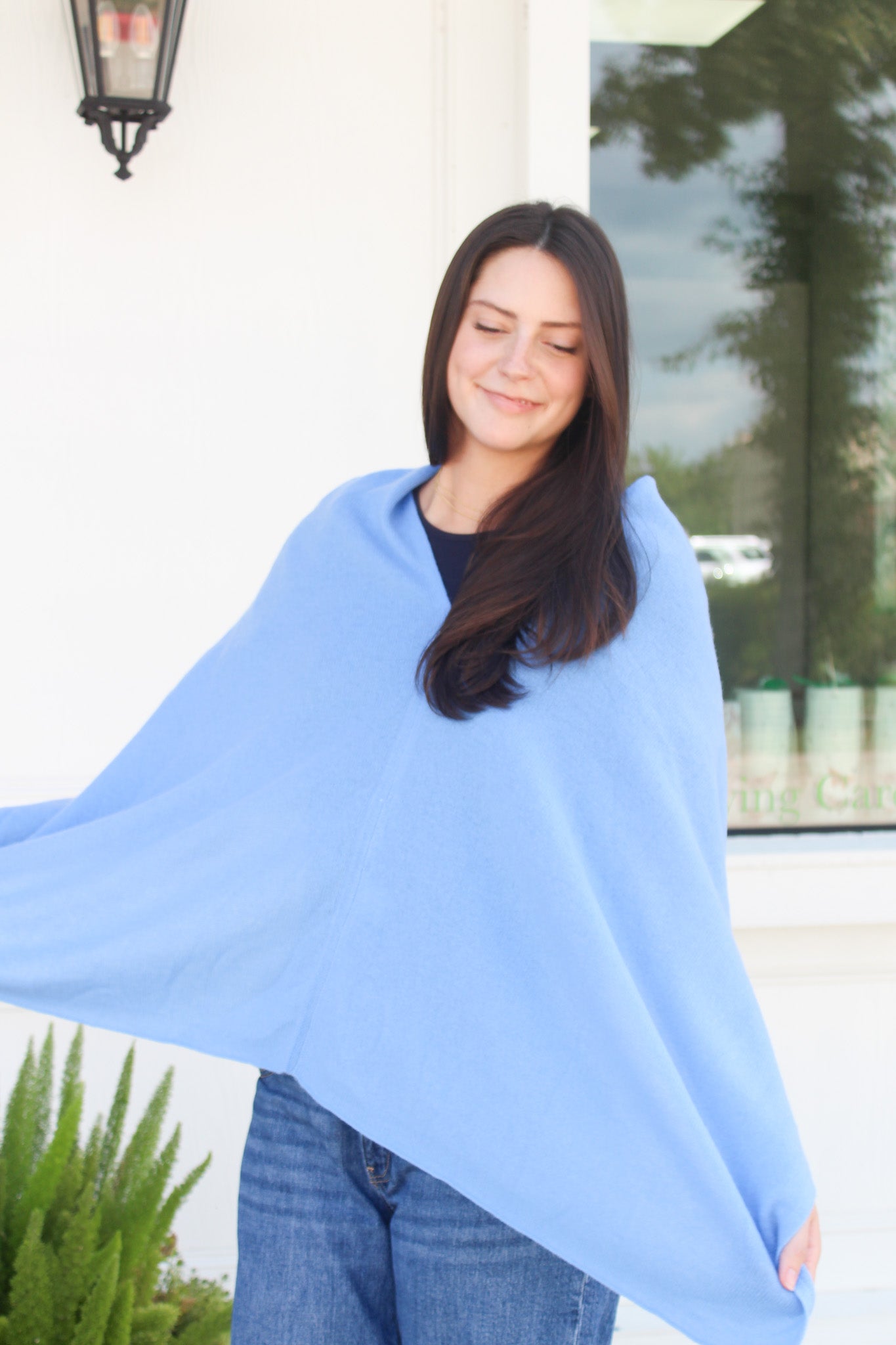 Ole Miss Rebels Collegiate Cashmere Poncho by FOSTER