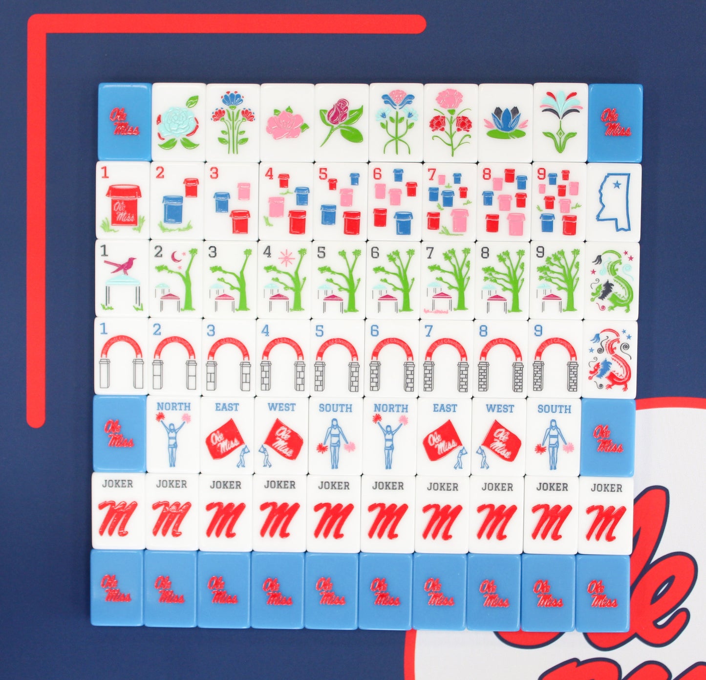 The Hotty Toddy Line Tiles