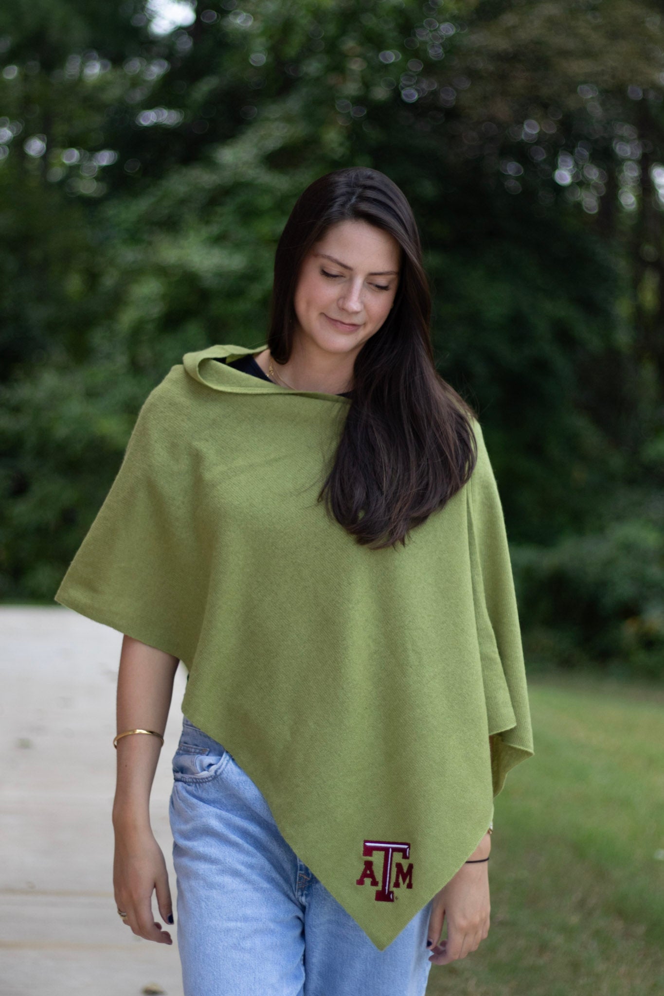 Texas A&M Collegiate Cashmere Poncho by FOSTER