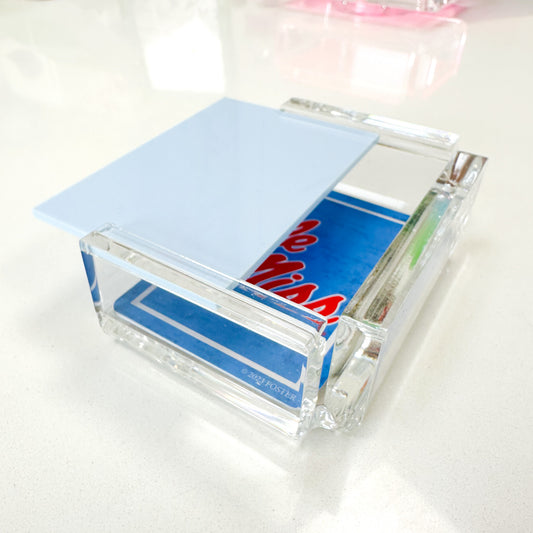 Powder Blue Acrylic Single Deck Card Case