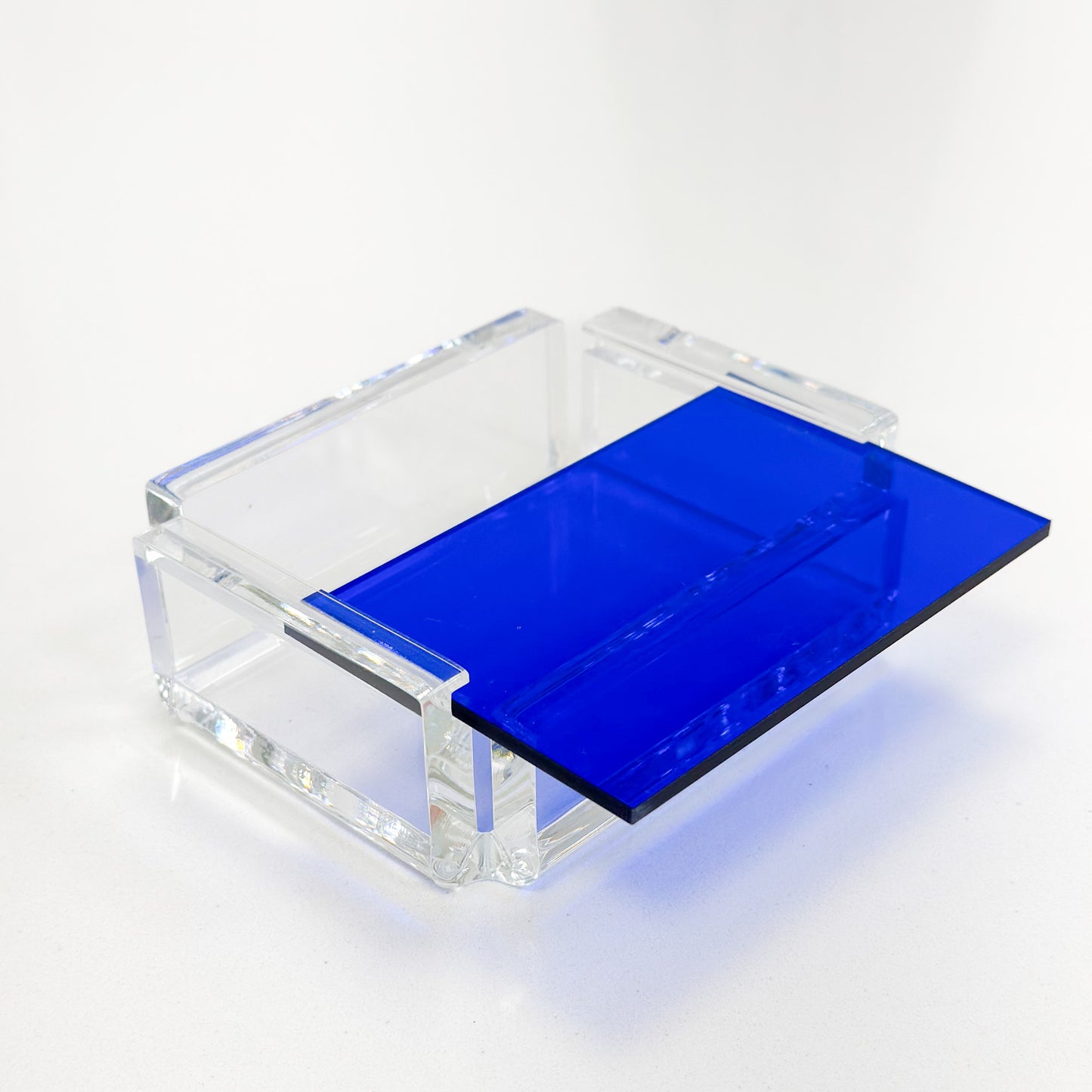 Royal Blue Acrylic Single Deck Card Case