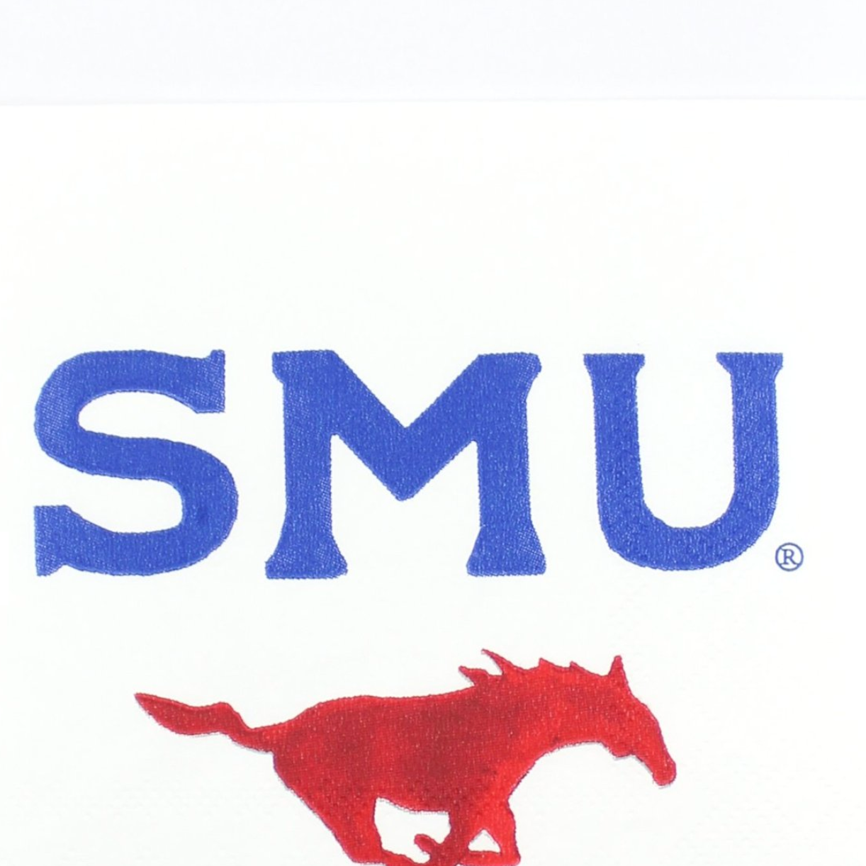 SMU logo paper napkins
