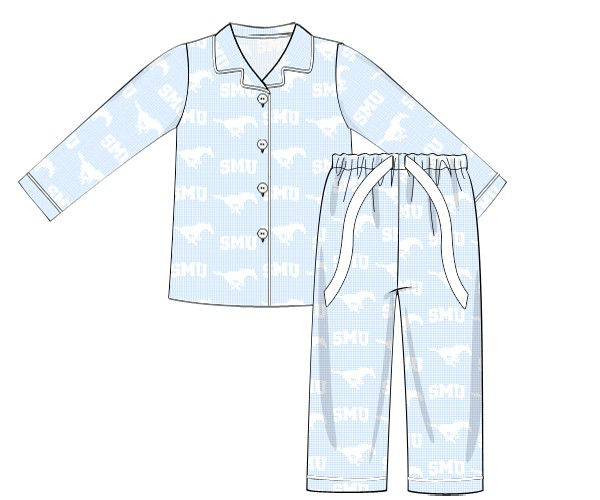 SMU Mustangs Pajama Pant Set