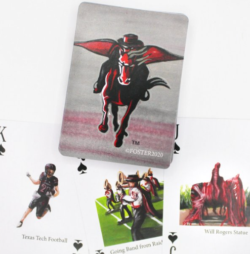 Texas Tech playing cards by FOSTER