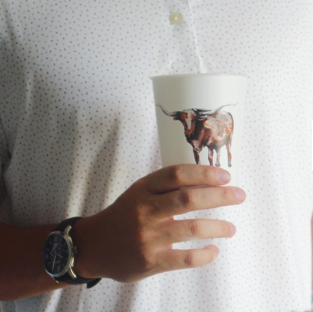 Texas Longhorn Reusable Cups by FOSTER