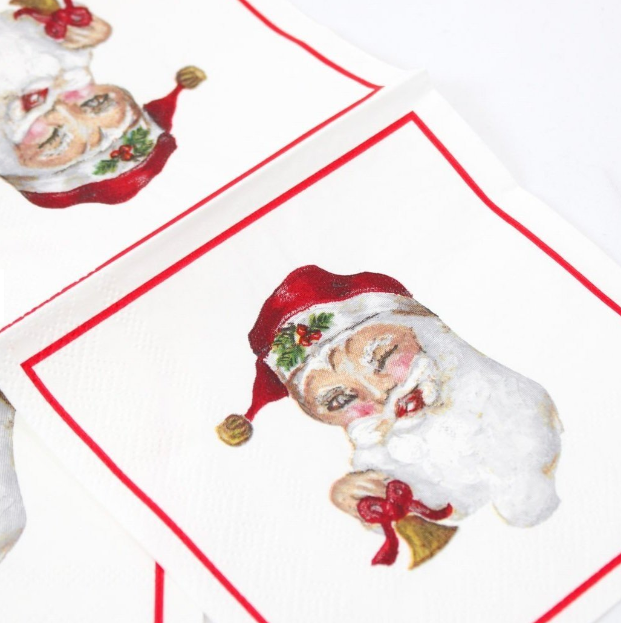 santa holiday paper napkins by FOSTER