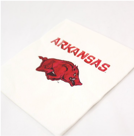 university of Arkansas paper napkins