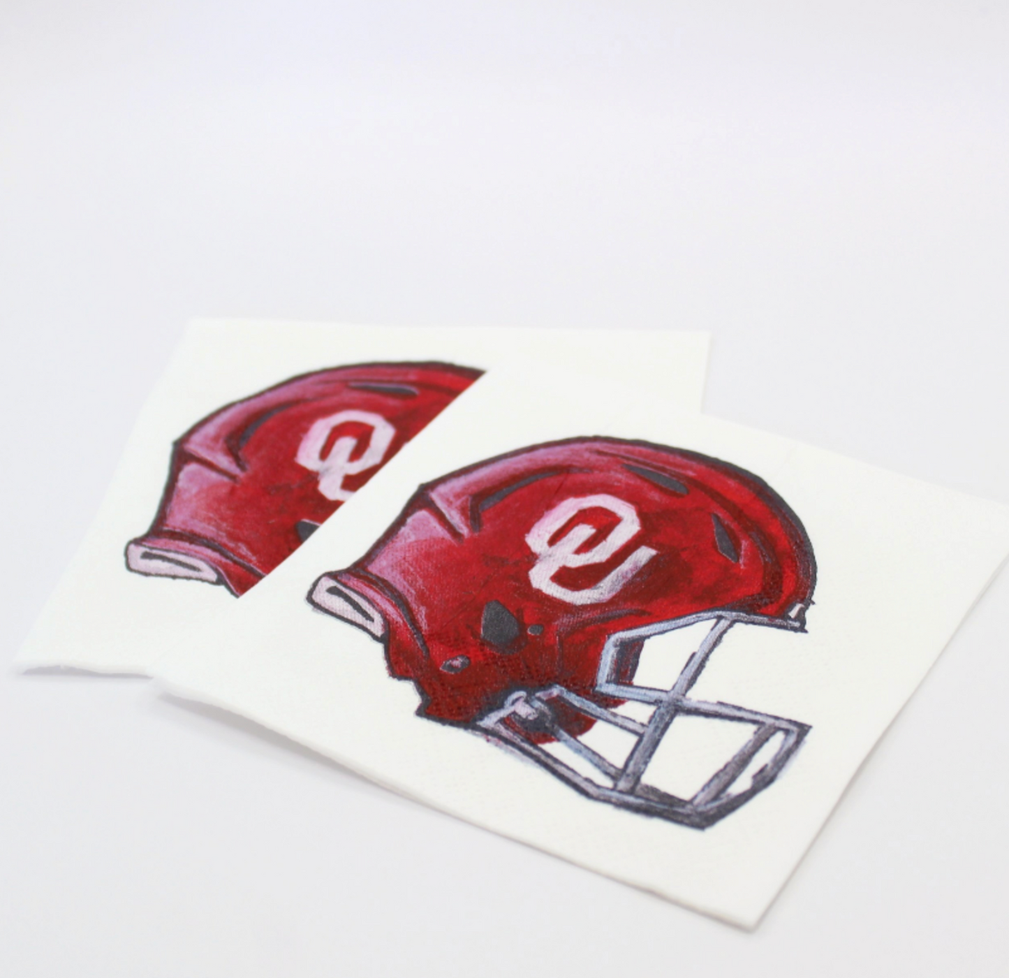 University of Oklahoma, OU Football Helmet napkin set