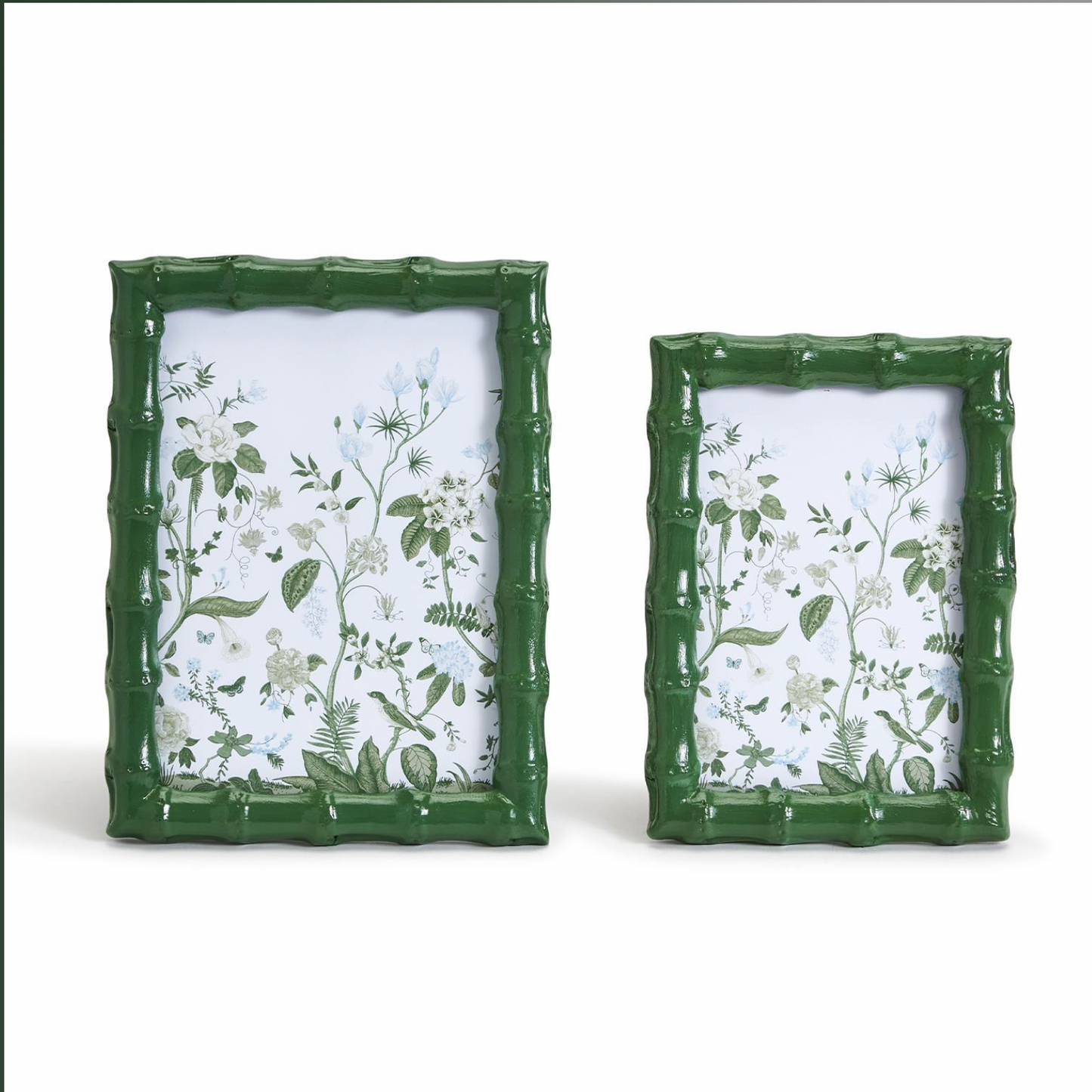 Green bamboo picture frames