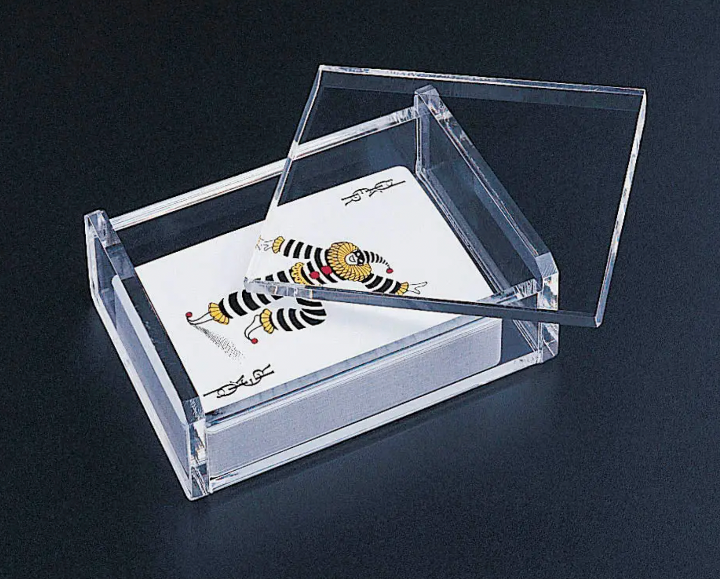 Clear Acrylic Single Deck Playing Card Case