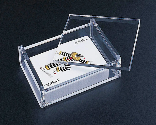 Clear Acrylic Single Deck Playing Card Case