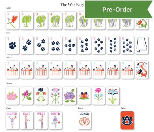 The War Eagle Line Mahjong Tiles