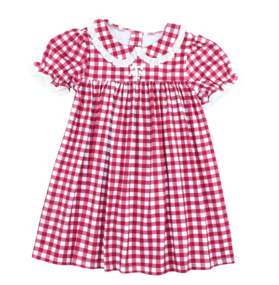 Texas A&M Knit Gingham Dress