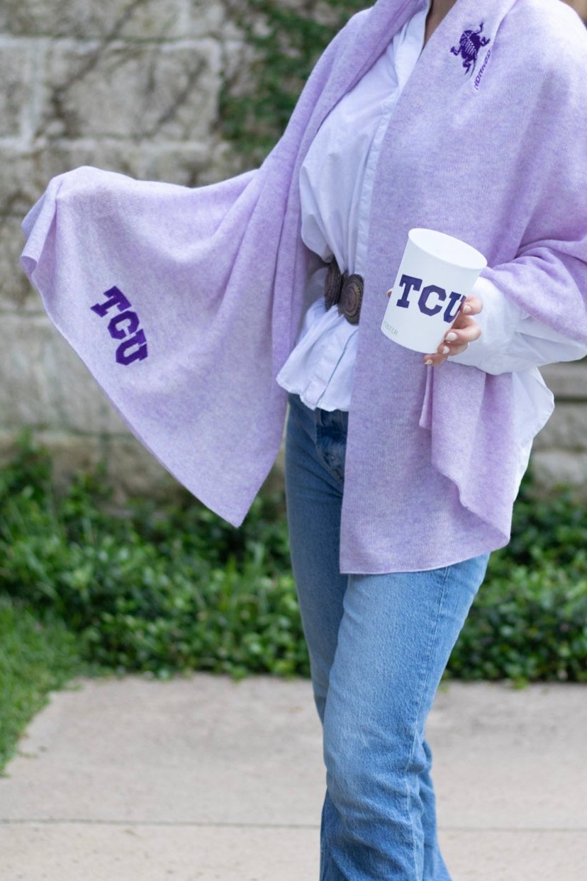 TCU Horned Frogs Collegiate Cashmere Scarf by FOSTER