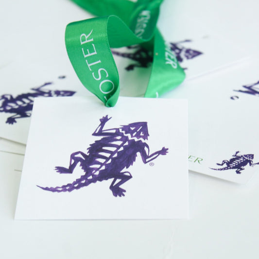 TCU horned frogs gift tags