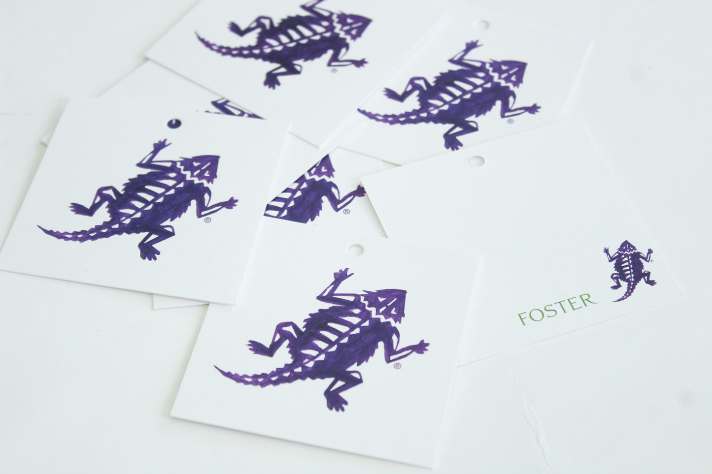 TCU horned frogs gift tags