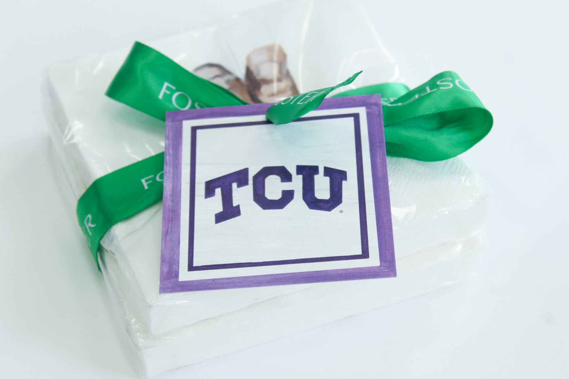 TCU logo gift tags by FOSTER