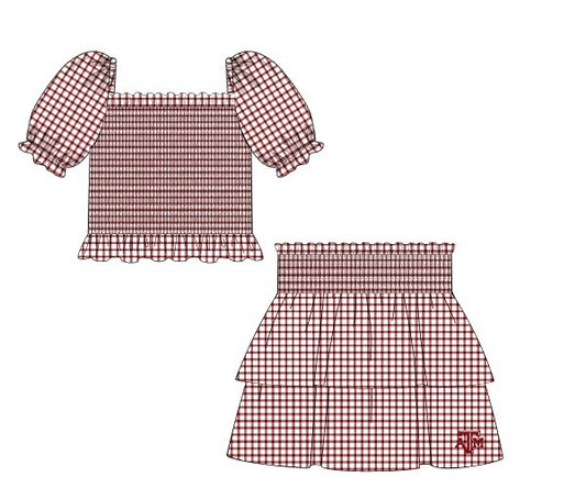 Texas A&M Girls Skirt Set