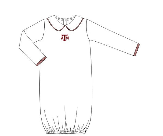 Texas A&M Knit Baby Gown