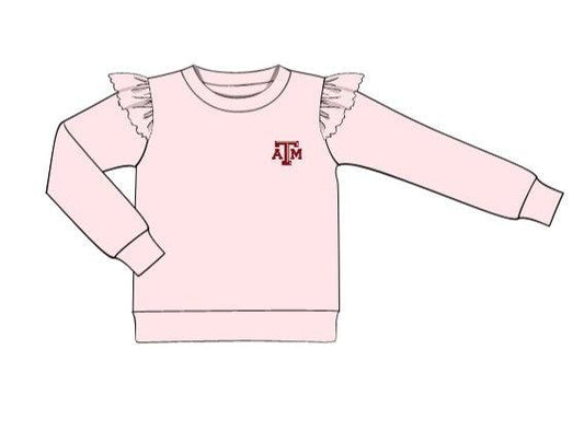 Texas A&M Ruffled Sweatshirt