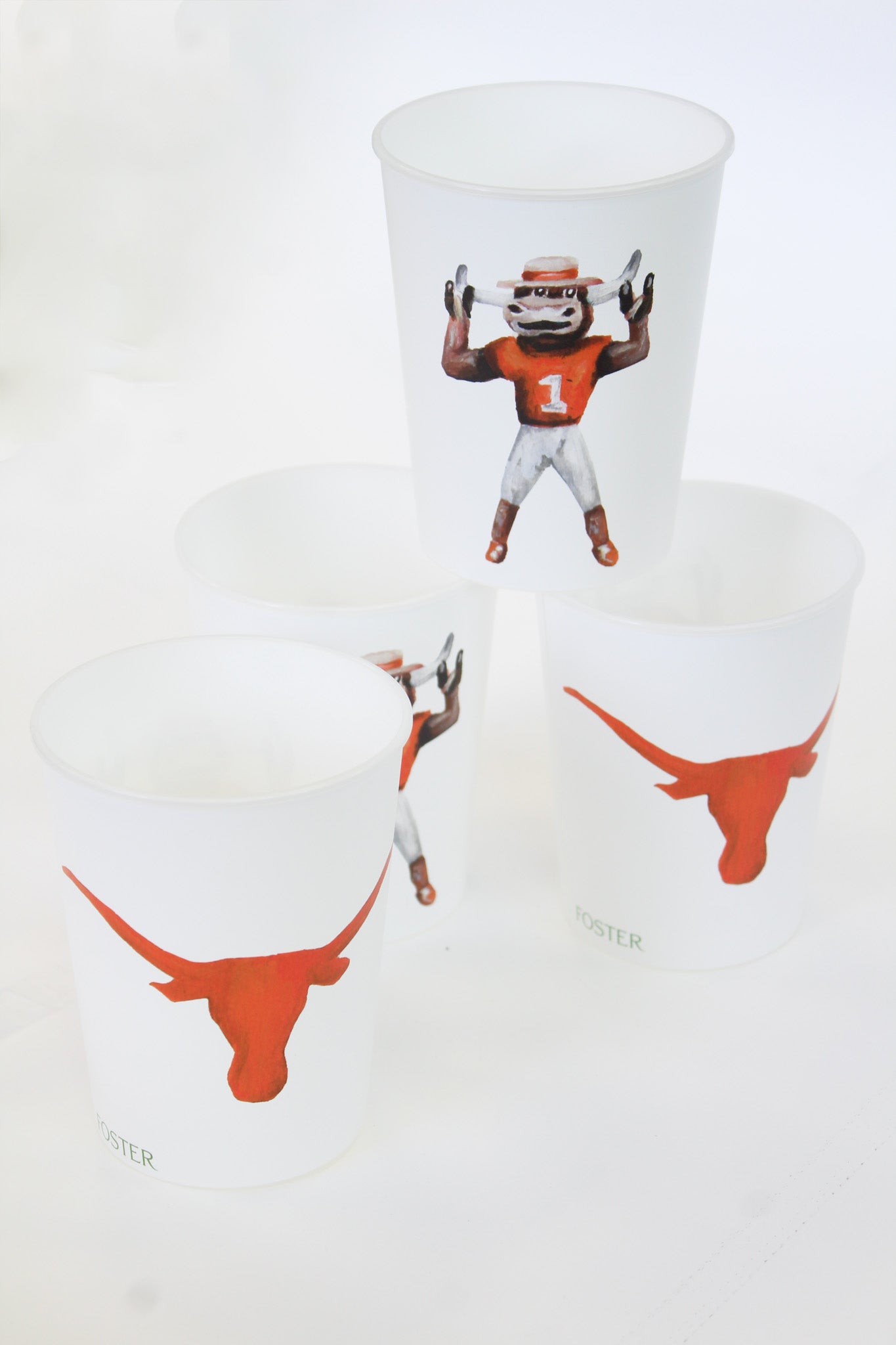 UT Texas Spirit Reusable Cup Set