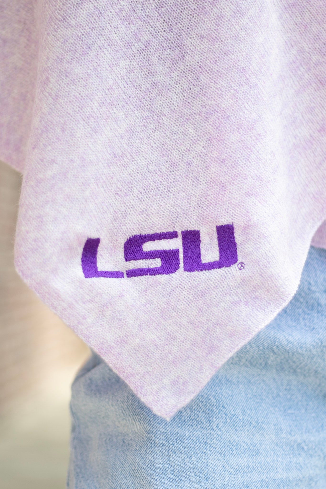 LSU Collegiate Cashmere Poncho by FOSTER